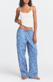 Stretch Cotton Poplin Pajama Pants at Nordstrom
