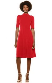 Stretch Crepe Midi Dress by Donna Morgan at Amazon