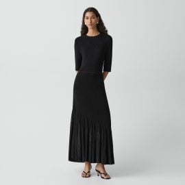 Stretch Knit Paneled Dress at Theory