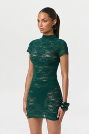 Stretch Lace Short Sleeve Top Naked Wardrobe at Naked Wardrobe