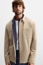 Stretch Overshirt at Zara