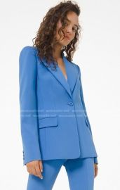 Stretch Pebble Crepe Blazer by Michael Kors at Michael Kors