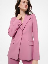 Stretch Pebble Crepe Blazer by Michael Kors at Michael Kors