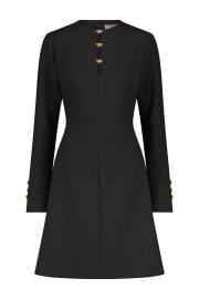 Stretch Twill Long Sleeve Bow Detail Dress Lela Rose at Lela Rose