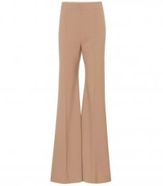 Stretch-wool high-rise flared pants at Mytheresa