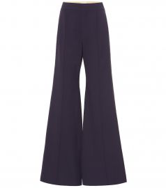 Stretch-wool high-rise flared pants at Mytheresa