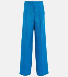 Striking Coolness wide-leg cotton pants in blue - Dorothee Schumacher at Mytheresa