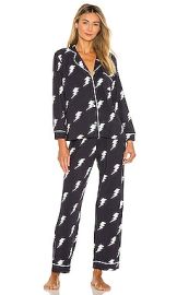 Stripe  Stare Black Lightning Pajamas in Black Lightning at Revolve