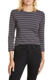 Stripe 3/4 Sleeve T-Shirt by ATM Anthony Thomas Melillo at Nordstrom Rack