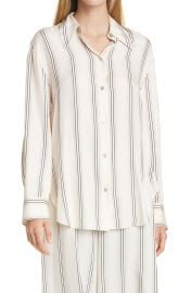 Stripe Button Up Blouse at Nordstrom