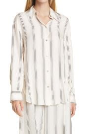 Stripe Button Up Blouse at Nordstrom Rack