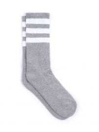 Stripe Calf High Socks at American Apparel