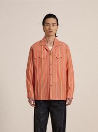 Stripe Citrus LS Camp Shirt at Found
