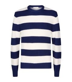 Stripe Crew Neck Sweater by Sandro at Harrods