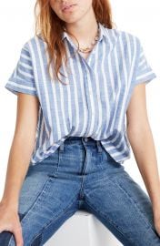 Stripe Crop Button-Up Shirt by Madewell at Nordstrom