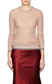 Stripe-Detailed Metallic Sweater by Giada Forte at Barneys