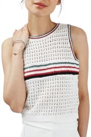 Stripe Front Crochet Tank at Nordstrom Rack