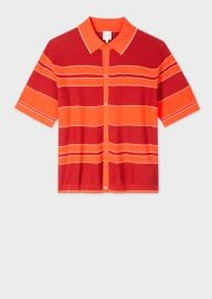 Stripe Full-Placket Polo Shirt at Paul Smith