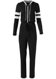 Stripe Lounge Jumpsuit at Venus