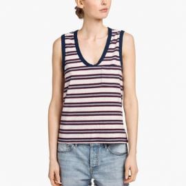 Stripe Muscle Tank by James Perse at James Perse