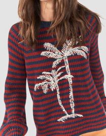 Stripe Palm Sweater by Faherty at Faherty Brand