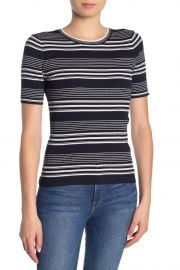 Stripe Rib Knit Top by Frame at Nordstrom Rack