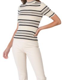 Stripe Rib Pullover by Theory at TJ Maxx