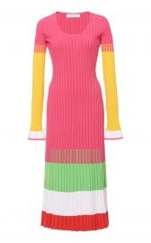 Stripe Ribbed Knit Dress by Prabal Gurung at Moda Operandi