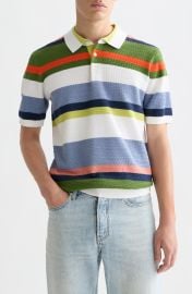 Stripe Textured Polo at Nordstrom