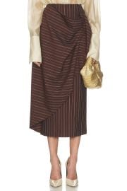 Stripe Twill Blanket Skirt at Revolve