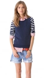 Stripe and dot sweater by Madewell at Shopbop