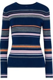 Stripe ribbed sweater at The Outnet