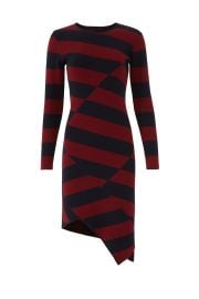 Striped Asymmetric Hem Dress by Slate  Willow at Rent the Runway