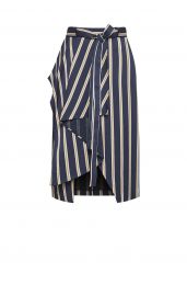 Striped Asymmetrical Skirt at Bcbg