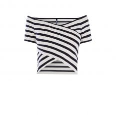 Striped Bardot Top at Karen Millen