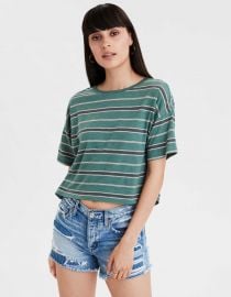 Striped Boxy Tee by American Eagle at American Eagle