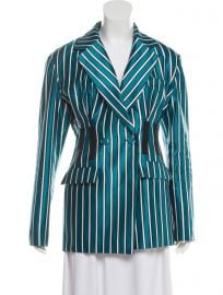 Striped Button-Up Blazer at The Real Real