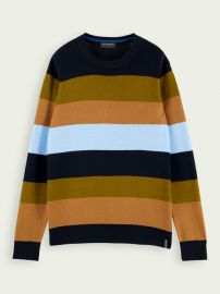 Striped Crewneck Sweater by Scotch  Soda at Scotch and Soda