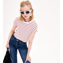 Striped Cropped Tee by Zara at Zara