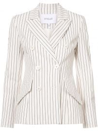 Striped Double-Breasted Blazer by Derek Lam 10 Crosby at Farfetch