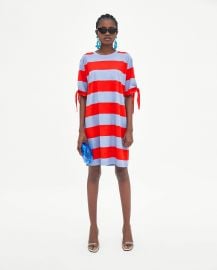 Striped Dress with Knots by Zara at Zara