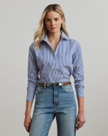 Striped Easy Care Cotton Shirt Ralph Lauren at Ralph Lauren