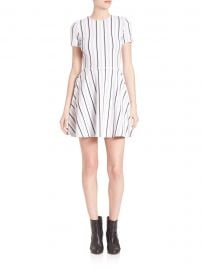 Striped Fit-&-Flare Dress at Saks Off 5th