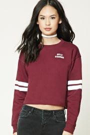 Striped Graphic Sweatshirt   Forever 21 - 2000230971 at Forever 21