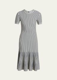 Striped Jacquard Knit Trumpet Midi Dress at Bergdorf Goodman