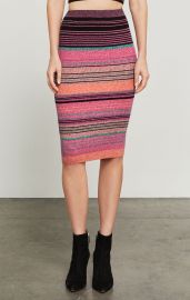 Striped Knit Pencil Skirt at BCBGMAXAZRIA