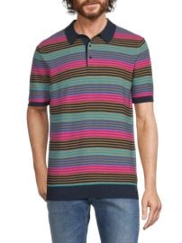 Striped Knit Polo at Saks Off 5th