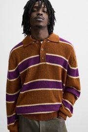 Striped Knit Polo at Zara