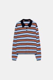 Striped Knit Polo at Zara