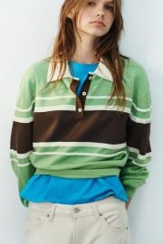 Striped Knit Polo at Zara